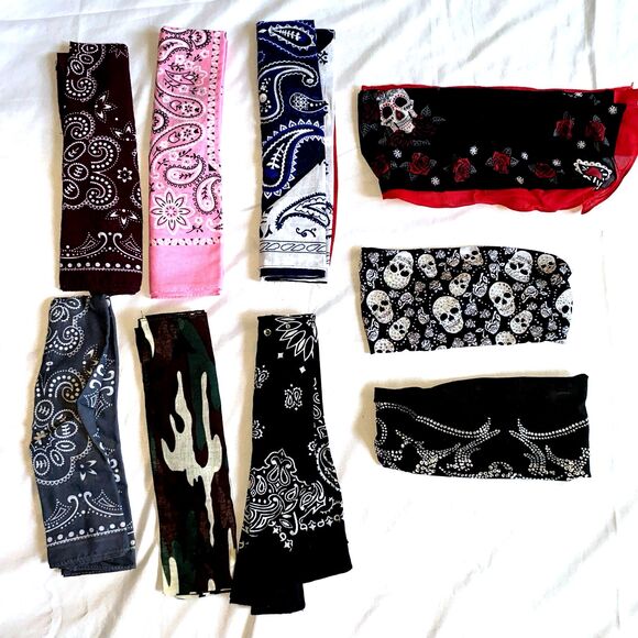Headband And Bandana Lot - Picture 1 of 8